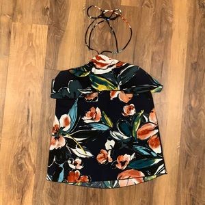 Meghan floral halter top